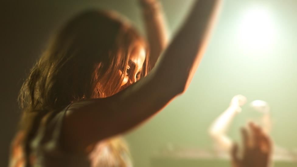 Stock image of a woman dancing