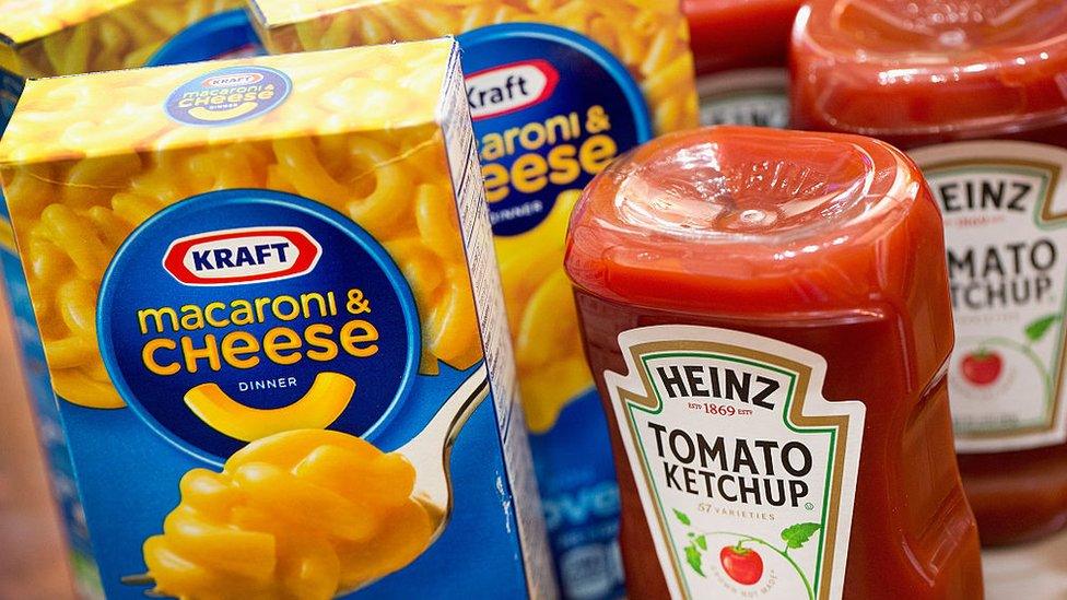 Kraft and Heinz products