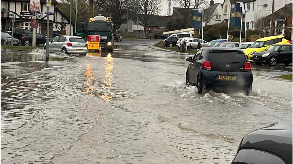 Water filled roads