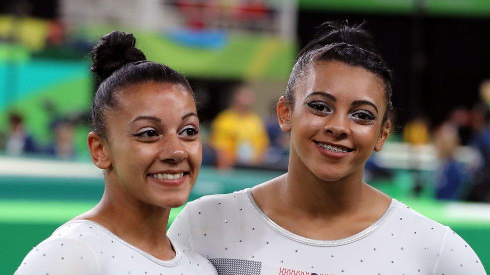 Ellie Downie (right) with sister Becky Downie