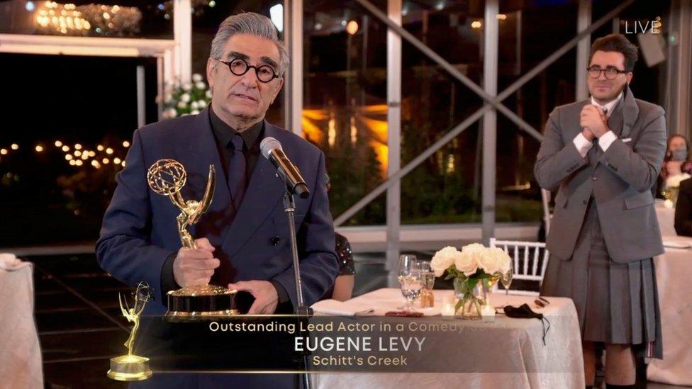 Eugene Levy with son Dan