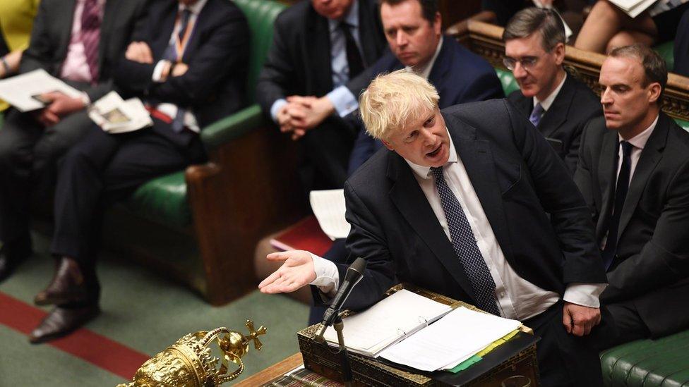 Boris Johnson in the Commons