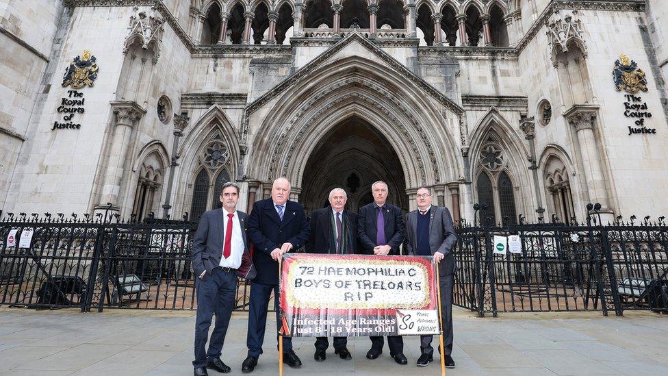 From left to right: Gary Webster, Steve Nicholls, Des Collins, Richard Warwick and Ade Goodyear