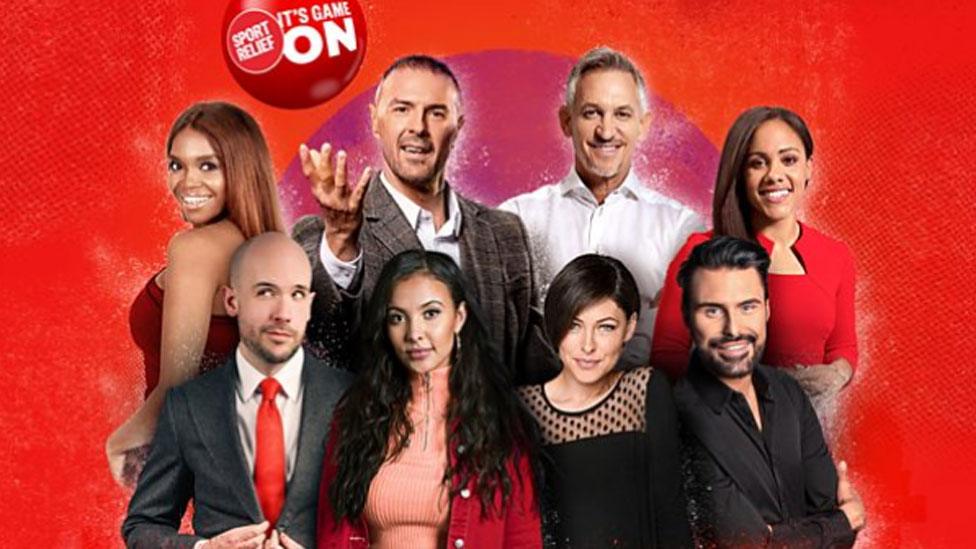 Clockwise from left: Oti Mabuse, Paddy McGuinness, Gary Lineker, Alex Scott, Rylan Clark-Neal, Emma Willis, Maya Jama and Tom Allen