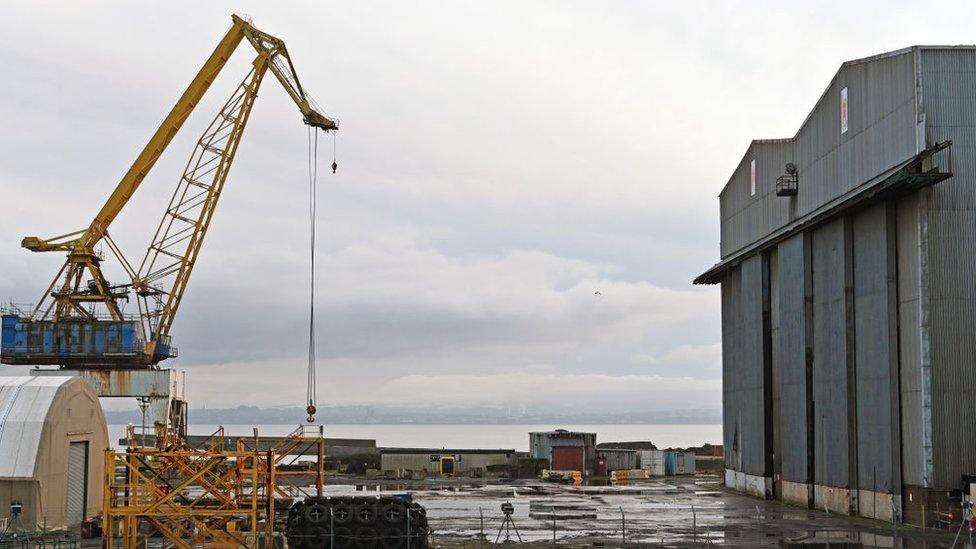 BiFab's once bustling Burntisland heavy engineering yard stands empty on the day it was announced the company had been put into administration