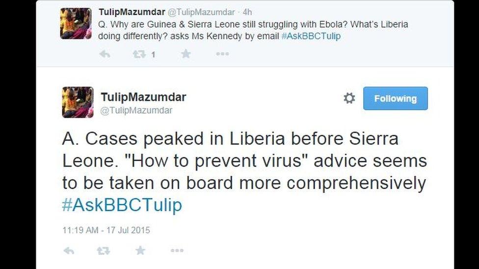 Question about Ebola