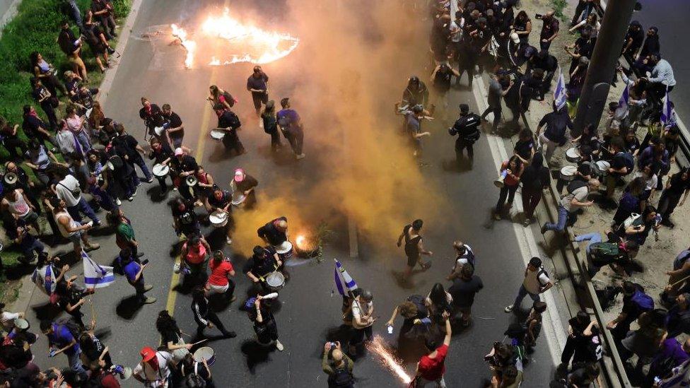 Protesters in Israel