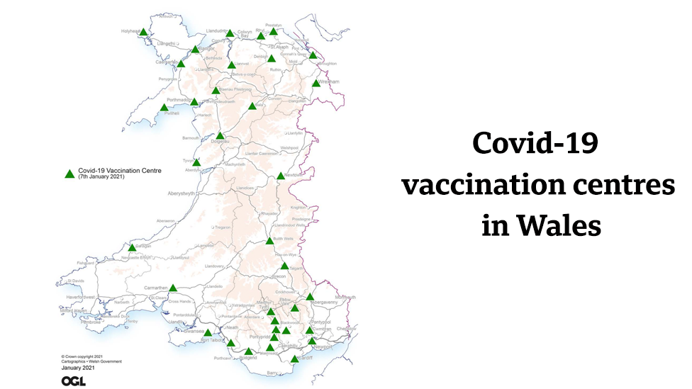 Map of testing centres