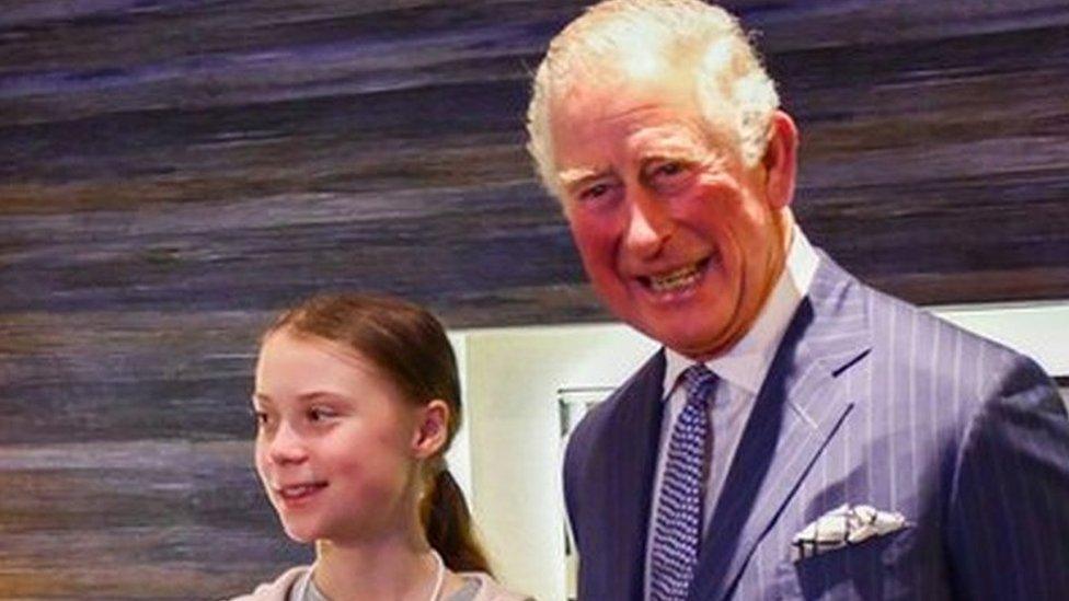 The Prince of Wales and Greta Thunberg