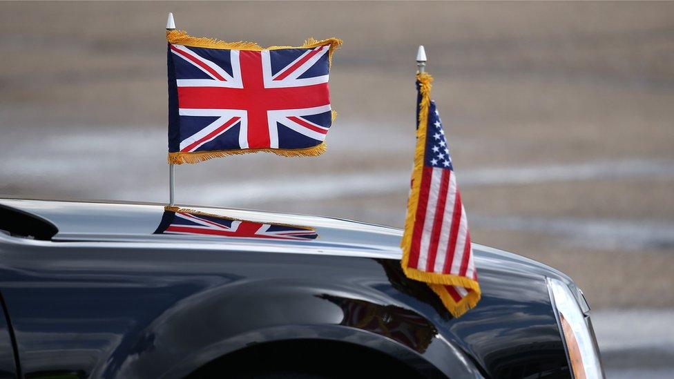 UK and US flags