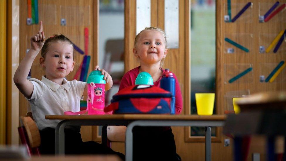 Children of key worker's at a school in Altrincham