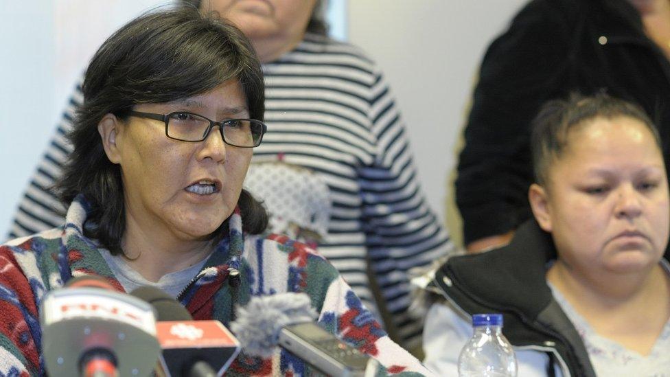 Aboriginal women who say they were abused by Quebec police speak to media