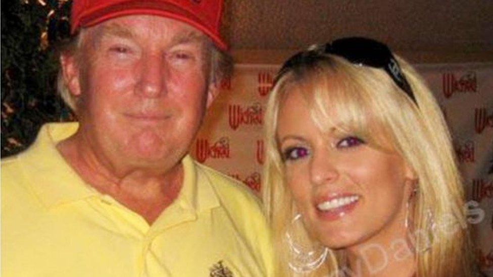 Stormy Daniels with Donald Trump