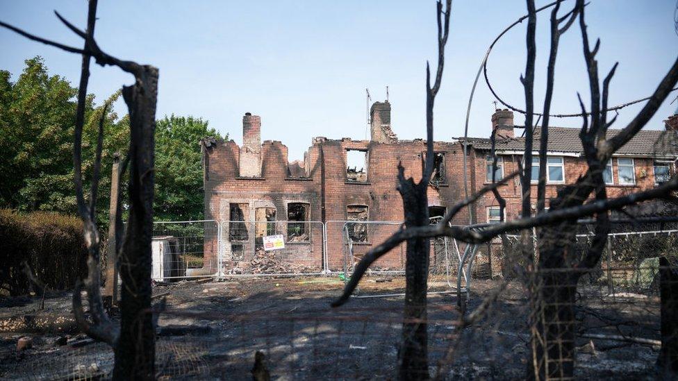 Wildfire destroyed homes and nature during record-breaking heat this week