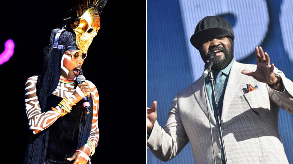 Grace Jones and Gregory Porter