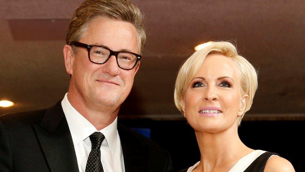 Joe Scarborough and Mika Brzezinski at the annual White House Correspondents' Association dinner in Washington on April 25, 2015