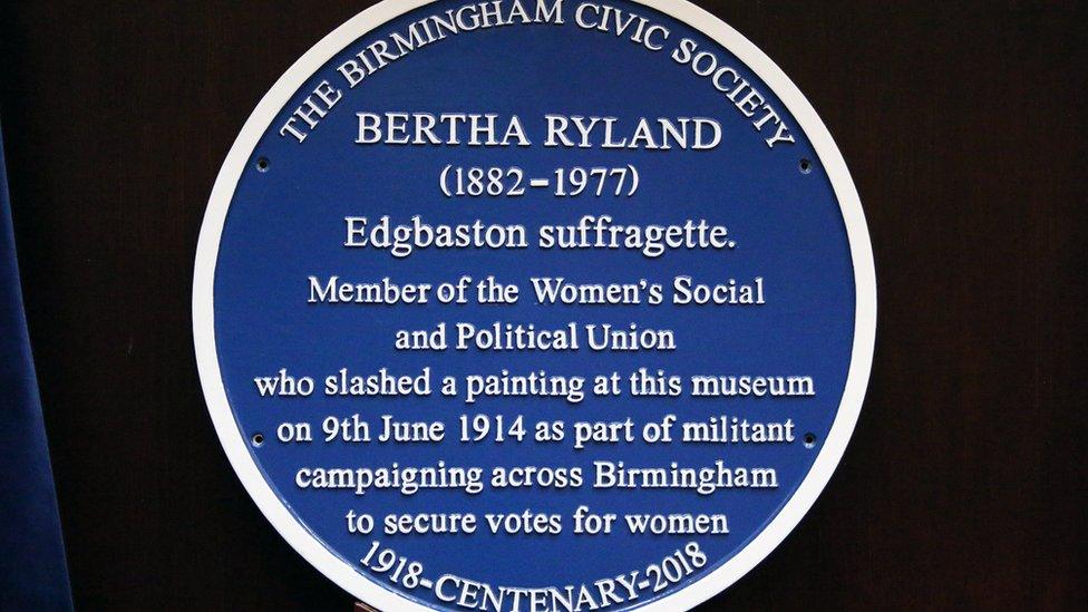 The blue plaque