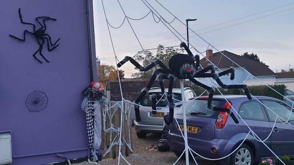 Becky Coles Bristol Halloween display Haunting of Holisters