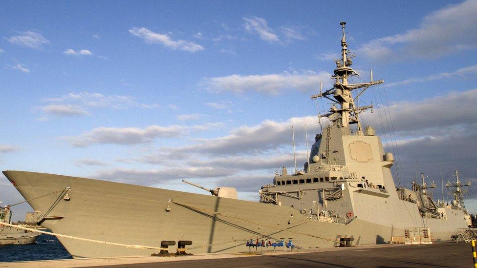 File photo showing Spanish naval frigate Mendez Nunez docked in Cadiz on 22 March 2011