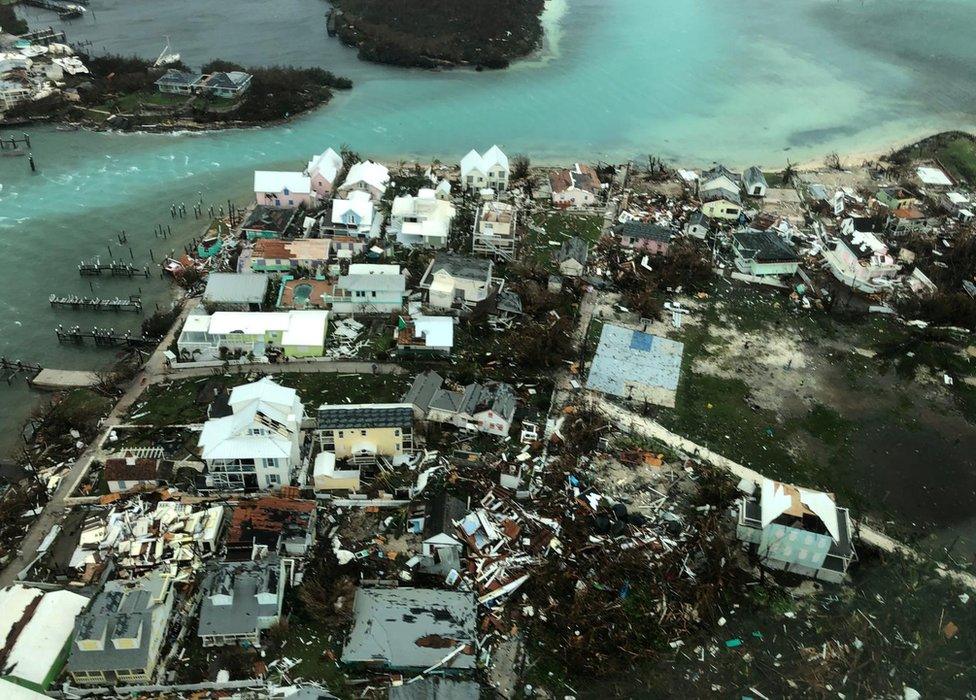 Devastation on the Abaco Islands