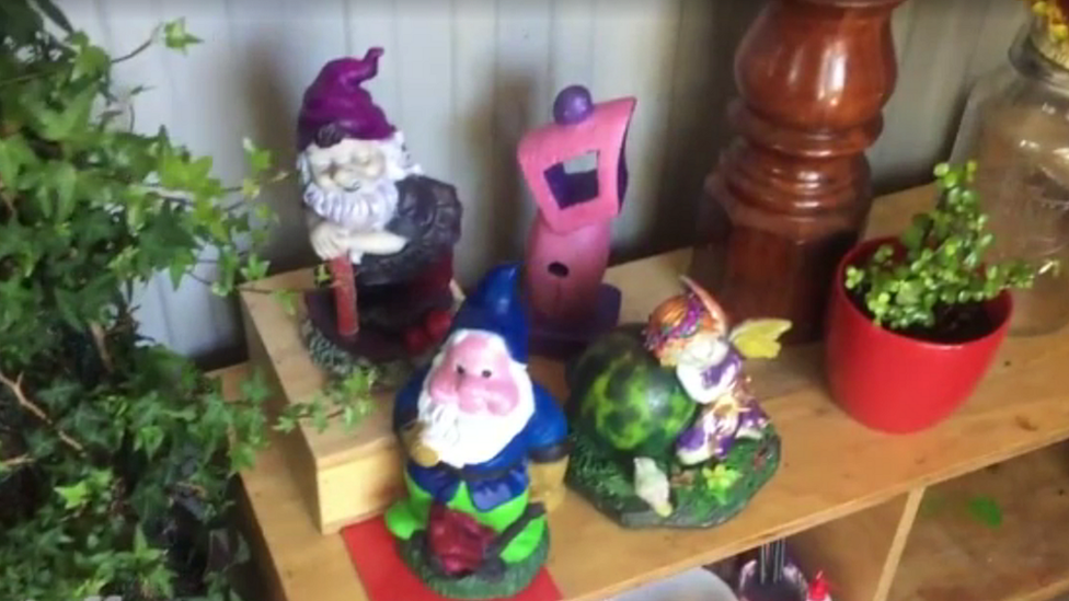 Garden gnomes and ornaments