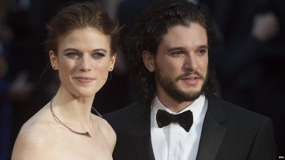 Rose Leslie and Kit Harington