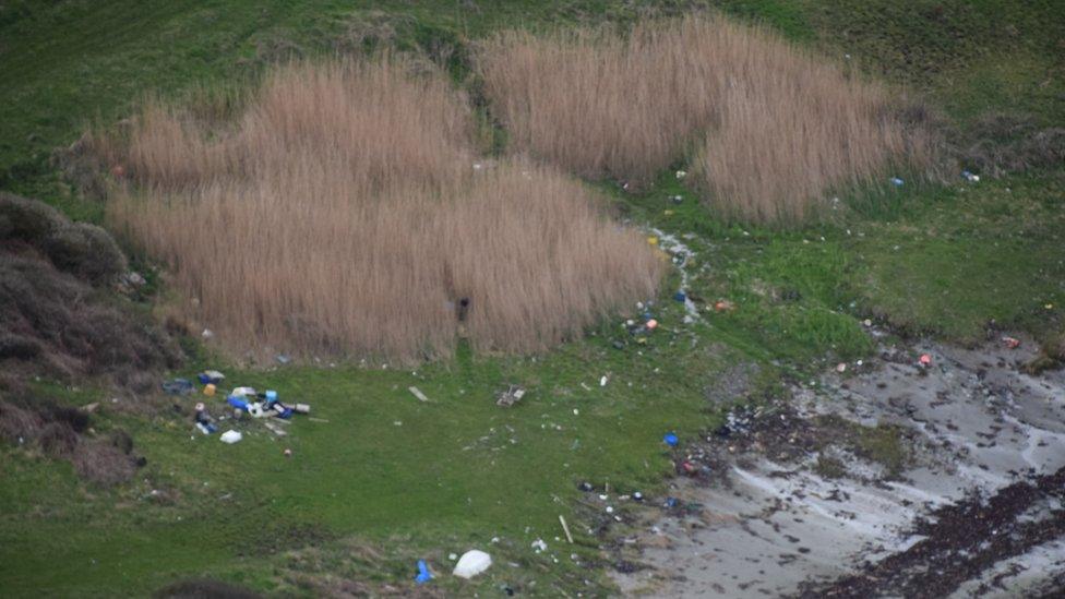 Solway coast litter