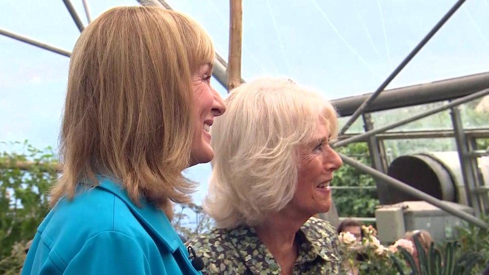 Fiona Bruce and Duchess of Cornwall