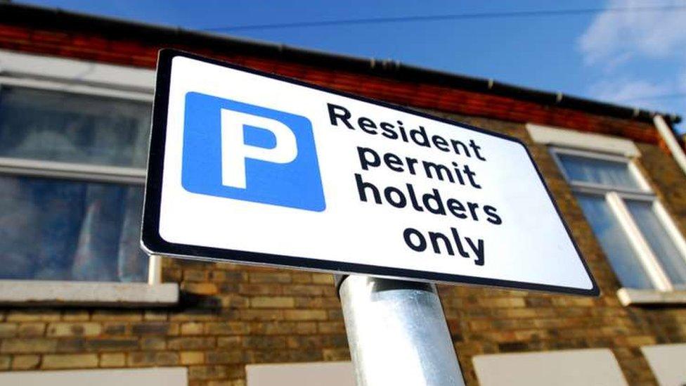 Parking sign