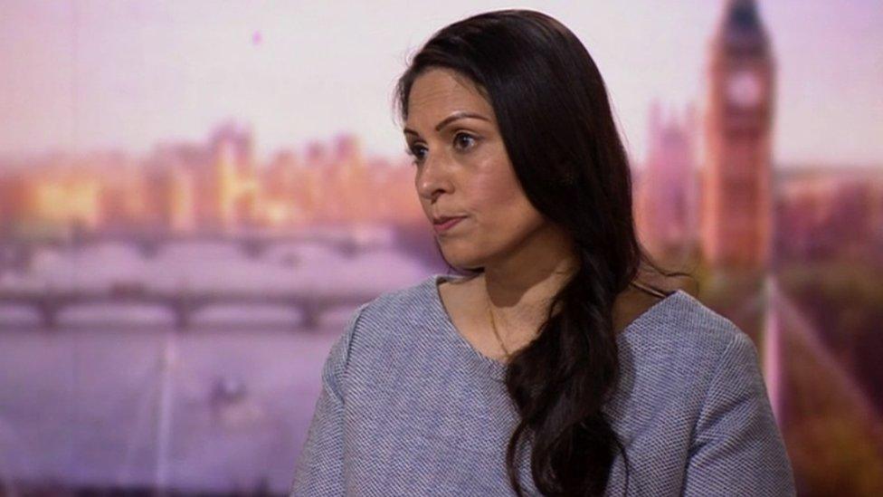 Priti Patel on the Andrew Marr Show