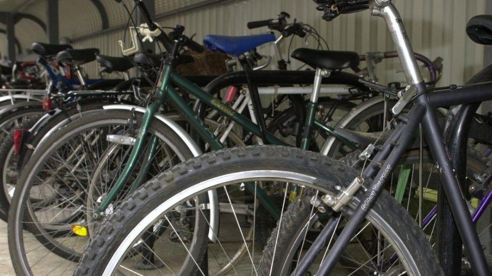 Generic shot of bicycles