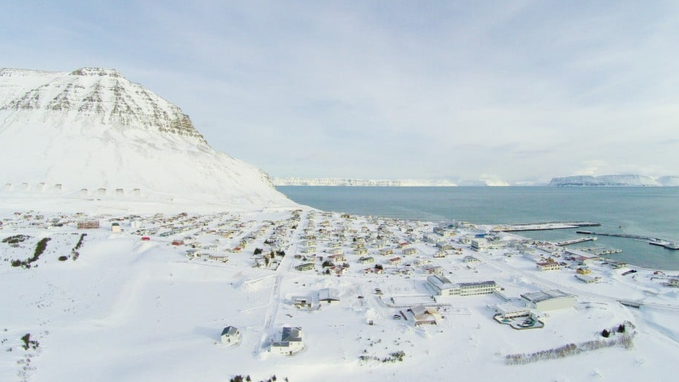 Winter in Bolungarvík, Iceland