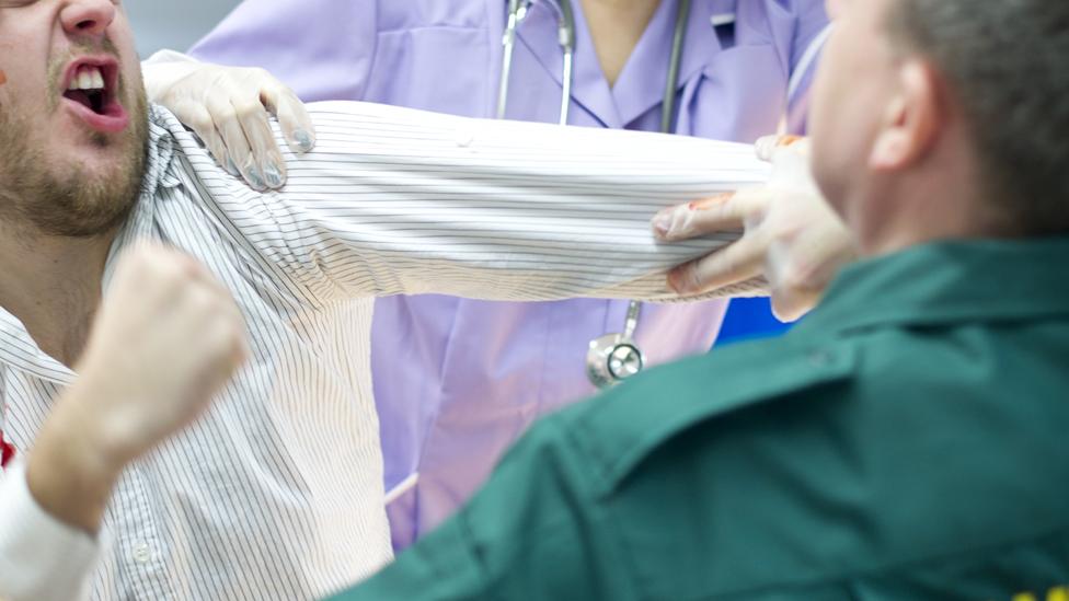 Fist fight in hospital