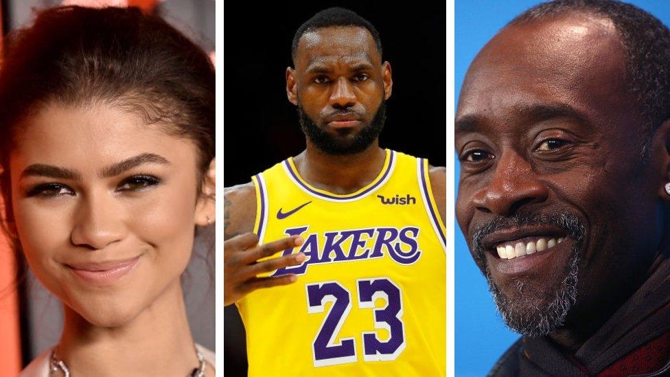 Zendaya, LeBron James, Don Cheadle