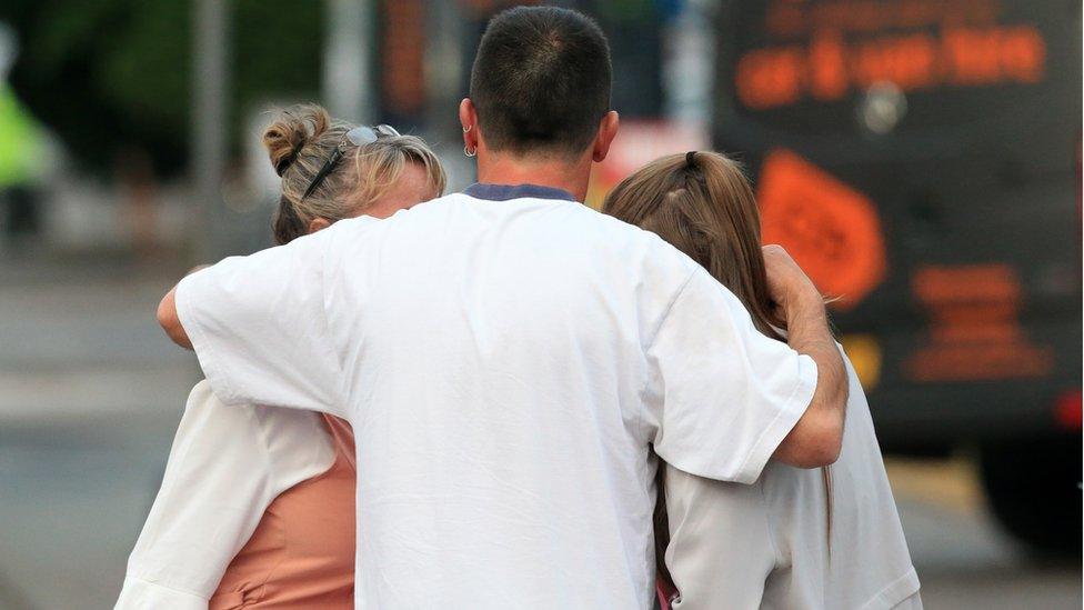 Concertgoers the morning after the attack