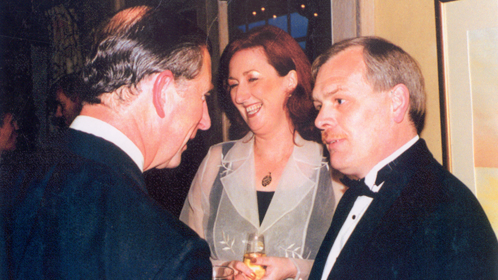 Tony and friend and colleague Sally meeting Prince Charles