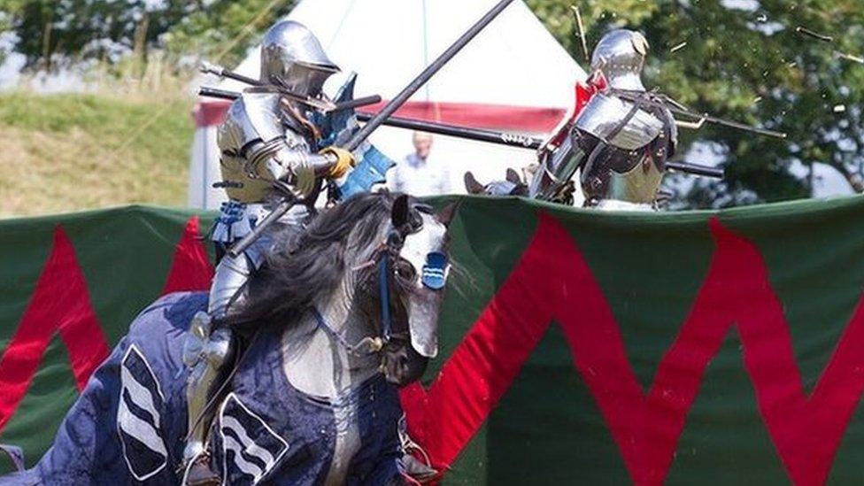 Knights clashing