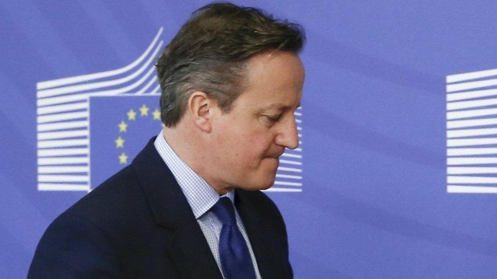 David Cameron in Brussels