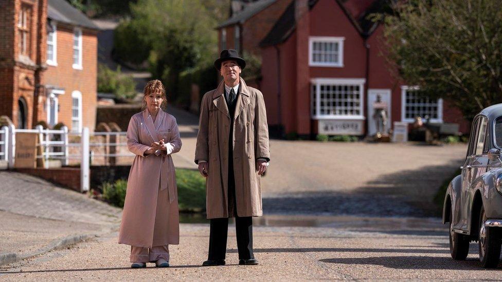 Lesley Manville and Tim McMullan