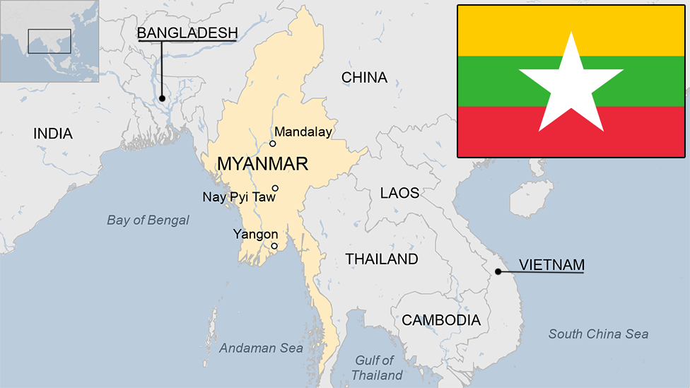 map of Myanmar