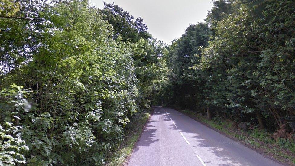 Codnor Lane, in the Golden Valley area of Derbyshire