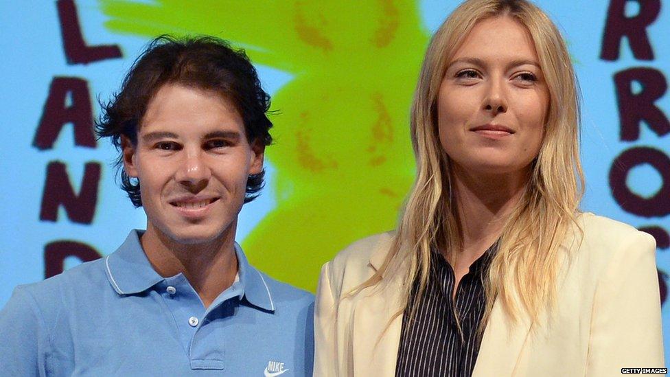 Rafael Nadal and Sharapova