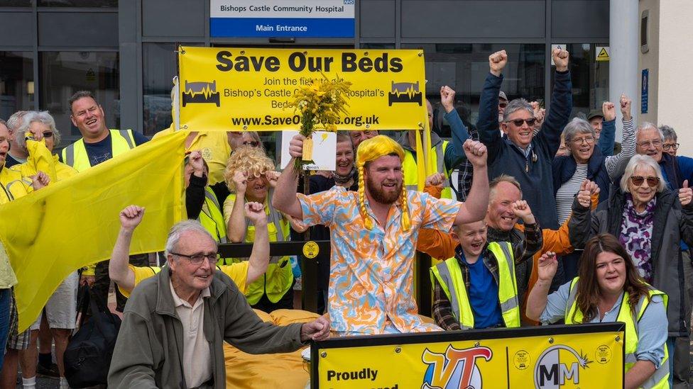 Bed-push at hospital