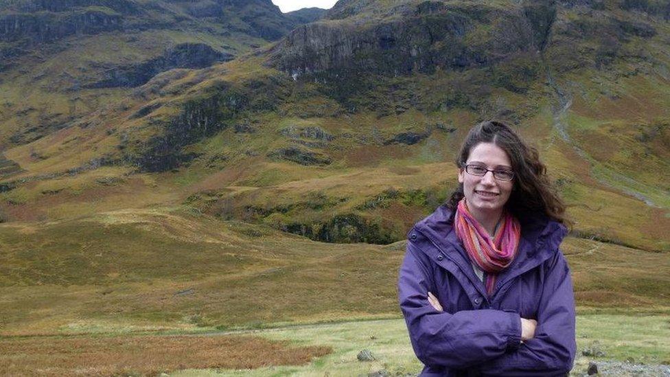 Zoe Barker exploring the Scottish Highlands