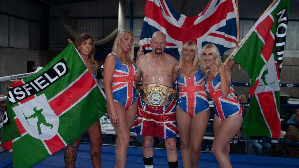 Steve Ward with belt