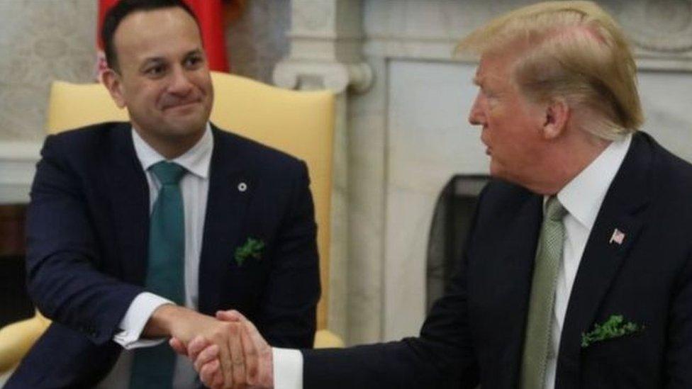 Leo Varadkar and Donald Trump