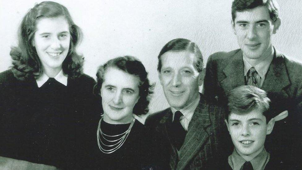 The Brook family, circa 1946, before departing to Germany