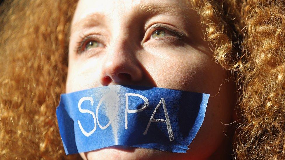 Sopa protestor