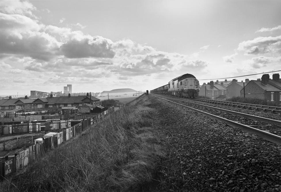 Coal Train and Dawdon Colliery, Seaham, England 1983