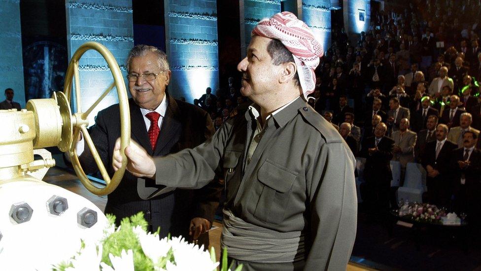 Iraqi president and Iraqi Kurdistan leader